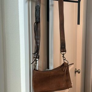 Two bar cross body with LV strap